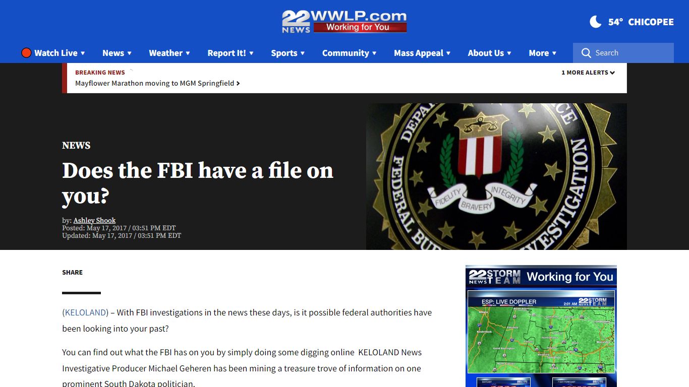 Does the FBI have a file on you? - wwlp.com